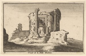 Tiburtine Sybil -temppeli, 1650. tekijältä Wenceslaus Hollar