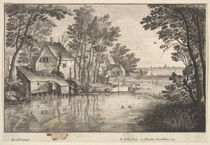 Kalastaja, 1650. tekijältä Wenceslaus Hollar