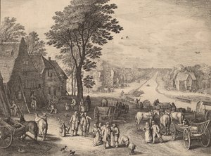 Kanava, 1650. tekijältä Wenceslaus Hollar