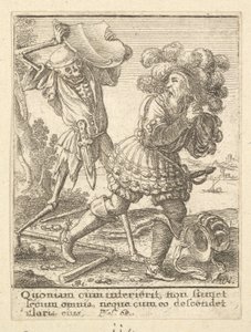 Kreivi kuolemantanssista, 1651. tekijältä Wenceslaus Hollar