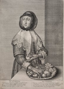Neljä vuodenaikaa: Syksy, 1641. tekijältä Wenceslaus Hollar