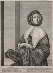 Neljä vuodenaikaa: Talvi, 1641. tekijältä Wenceslaus Hollar
