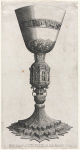 Figuurilla koristeltu Suuri malja, 1640. tekijältä Wenceslaus Hollar