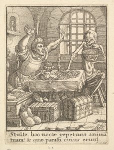 Miser, Kuolemantanssista, 1651. tekijältä Wenceslaus Hollar