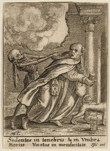 Munkki ja kuolema tekijältä Wenceslaus Hollar