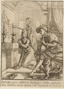 Nunna ja kuolema tekijältä Wenceslaus Hollar
