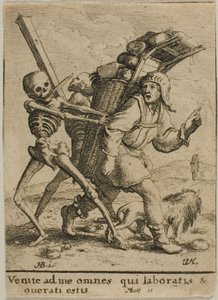Kauppias ja kuolema tekijältä Wenceslaus Hollar