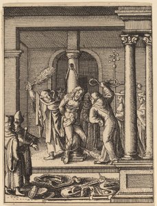 The Scourging tekijältä Wenceslaus Hollar