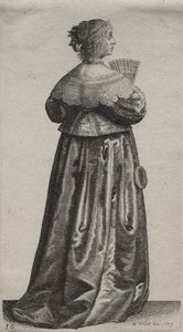 Englantilaisten naisten useat tavat, aatelista maalaisnaisiin..., 1639. tekijältä Wenceslaus Hollar