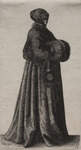 Englantilaisten naisten useat tavat, aatelista maalaisnaisiin..., 1639. tekijältä Wenceslaus Hollar