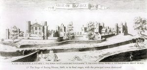 Basing Housen piiritys, 1645 tekijältä Wenceslaus Hollar