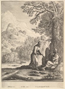 Kiusaus, 1625-77. tekijältä Wenceslaus Hollar