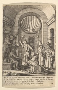 Kristuksen pilkkaaminen, 1625-77. tekijältä Wenceslaus Hollar