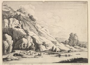 Kivisilta, 1649. tekijältä Wenceslaus Hollar