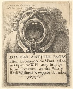 Nimilehti, Divers Anticke Faces, 1677. tekijältä Wenceslaus Hollar