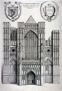 Westminster Abbey, Lontoo, c1650 tekijältä Wenceslaus Hollar