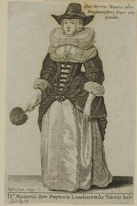 Lontoon pormestarin vaimo tekijältä Wenceslaus Hollar