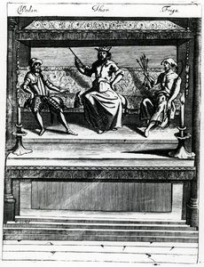 Woden, Thor ja Friga tekijältä Wenceslaus Hollar