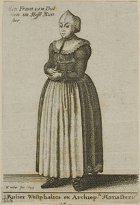 Westfalenin nainen tekijältä Wenceslaus Hollar