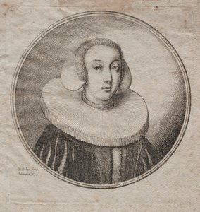 Nainen Millstone Ruff kanssa tekijältä Wenceslaus Hollar