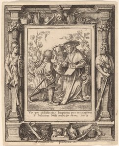 Kardinaali tekijältä Wenceslaus Hollar after Hans Holbein the Younger after Abraham van Diepenbeeck