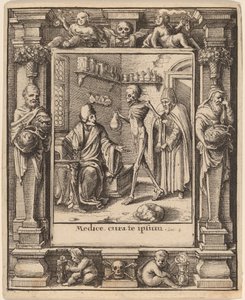 Lääkäri tekijältä Wenceslaus Hollar after Hans Holbein the Younger after Abraham van Diepenbeeck