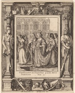 Keisarinna tekijältä Wenceslaus Hollar after Hans Holbein the Younger after Abraham van Diepenbeeck