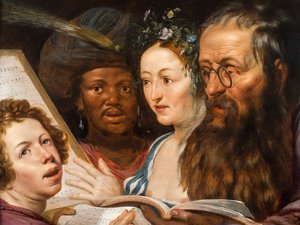 Allegoria musiikista, 1625 tekijältä Werner Jacobsz van den Valckert