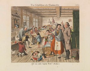 Opettaja käsityöläisenä, 1825. tekijältä Wiessner