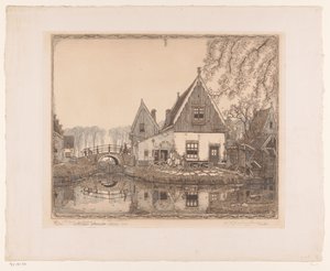 Hieno lukko (alkuperäinen nimi esineessä) tekijältä Wijnand Otto Jan Nieuwenkamp (signed by artist)