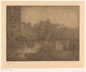 Montelbaanstoren, Amsterdam (alkuperäinen nimi) tekijältä Wijnand Otto Jan Nieuwenkamp (signed by artist)