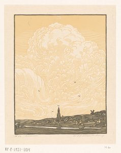 Rhenen (alkuperäinen nimi esineessä) tekijältä Wijnand Otto Jan Nieuwenkamp (signed by artist)