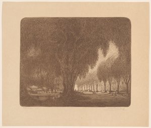 Weltevreden (alkuperäinen nimi esineessä) tekijältä Wijnand Otto Jan Nieuwenkamp (signed by artist)