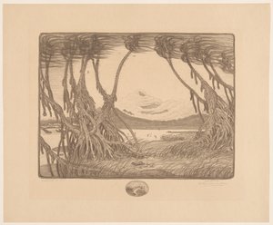 Merituuli, Jaavan etelärannikko Sea Wind I (alkuperäinen nimi esineessä) tekijältä Wijnand Otto Jan Nieuwenkamp (signed by artist)