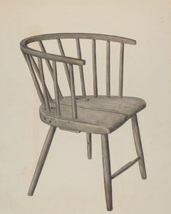 Käsintehty nojatuoli, c. 1937.