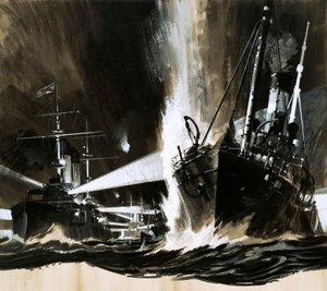 Ihmiset ja koneet: (guassi paperille). tekijältä Wilf (20th century) Hardy