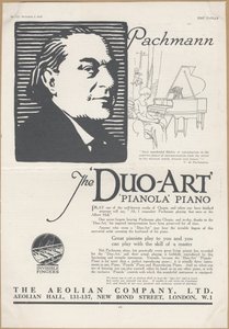 Aeolian Company Pianolas, 1924 tekijältä Wilfred Fryer
