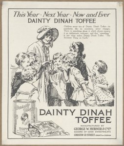 Tyylikäs Dinah Toffee, n. 1920 tekijältä Wilfred Fryer
