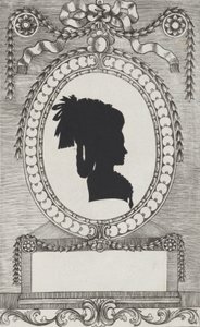 Kreivitär Lodronin siluetti, 1784-1834. tekijältä Wilhelm Ackermann