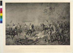 Arkkiherttua Karl Würzburgin taistelussa tekijältä Wilhelm Camphausen