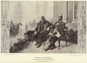 Napoleon III ja Bismarck Sedanin taistelun jälkeisenä aamuna.