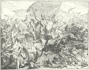 Tšekkikenraali ja hussilaisten johtaja Jan Zizka taistelussa tekijältä Wilhelm Camphausen