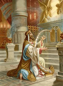 Daavid psalmista (väri litho)