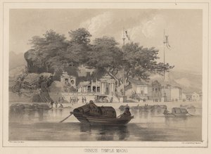 Kiinalainen temppeli, Macao, 1855