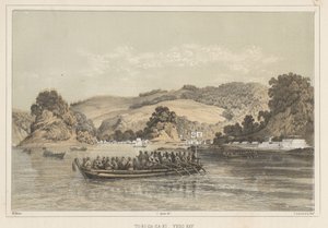 To-Ri-Ga-Sa-Ki, Yedo Bay, 1855 tekijältä Wilhelm Joseph Heine
