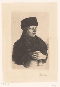 Maatilapoika kannulla tekijältä Wilhelm Maria Hubertus Leibl (signed by artist)