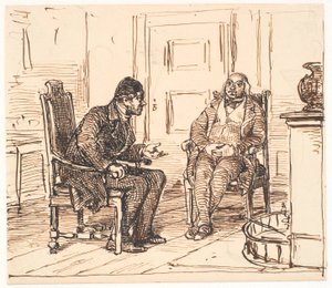 Keskustelu kahden velariteetin välillä tekijältä Wilhelm Marstrand