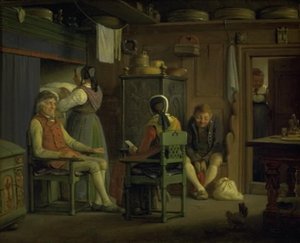 Kosijan äiti vetoaa poikansa puoleen tekijältä Wilhelm Marstrand