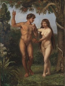 Eeva houkuttelee Adamia