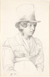 Italialainen nainen silinterillä tekijältä Wilhelm Marstrand